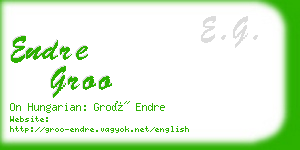 endre groo business card